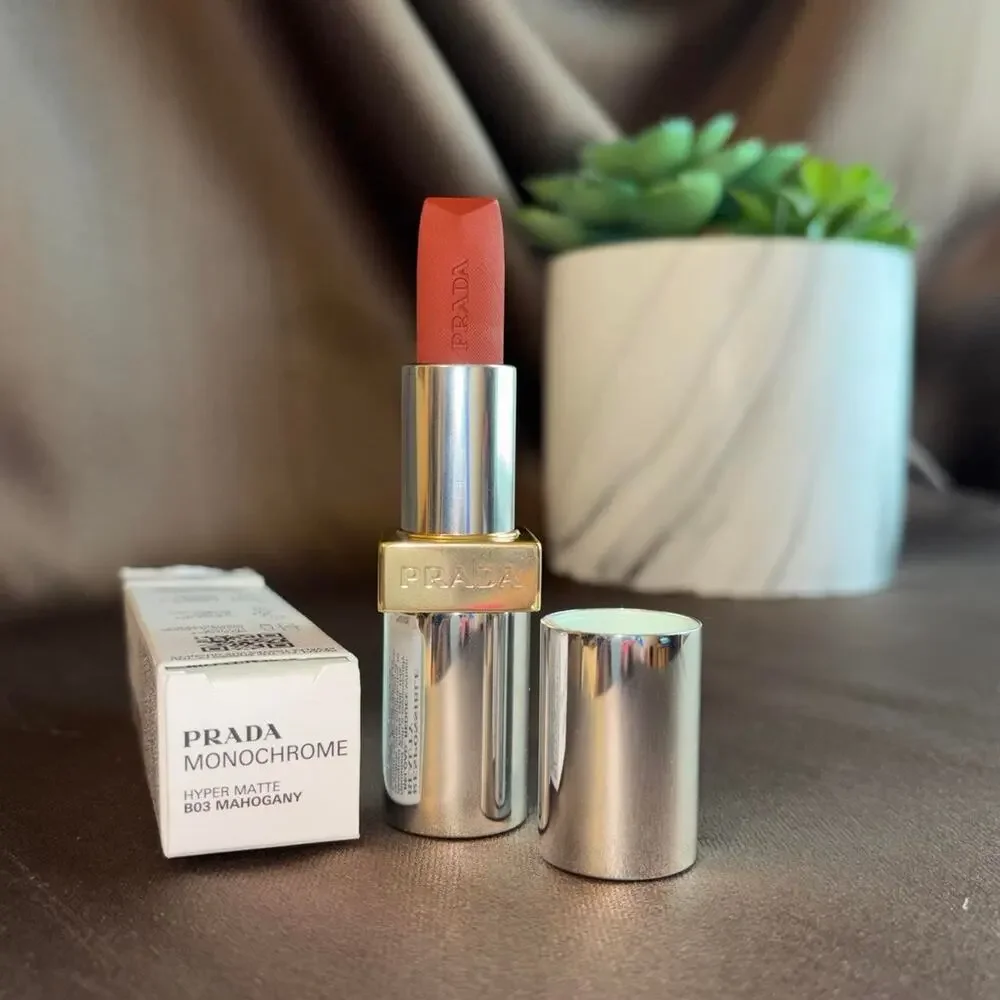 Prada Monochrome Hyper Matte Refillable Lipstick B03 Mahogany,